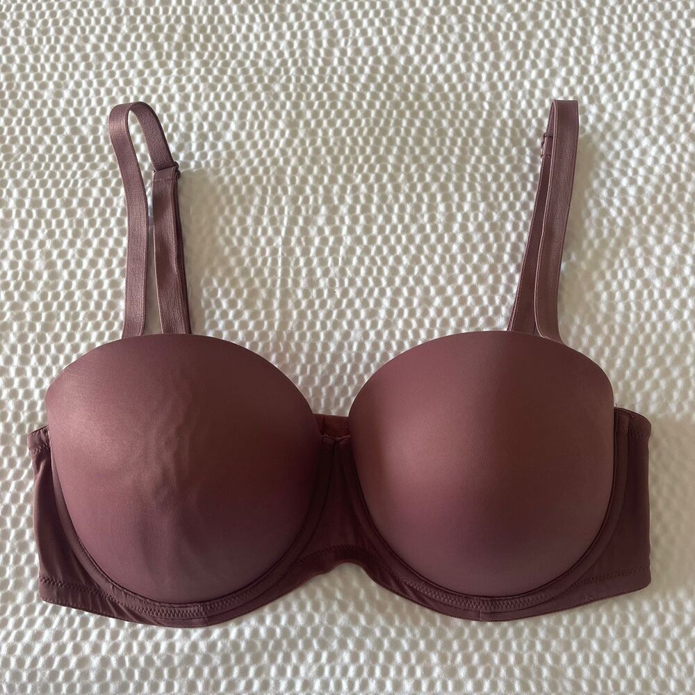 PINK Victoria’s Secret Wear Everywhere Padded Underwire PushUp Strapless Bra 36D - Picture 3 of 6